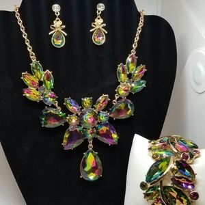 3 piece necklace and bracelet said